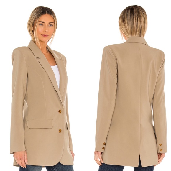 🆕 Song of Style Zella Blazer in Taupe Nude - REVOLVE - Picture 2 of 3